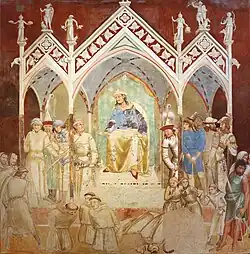 The Martyrdom of the Franciscans, by Ambrogio Lorenzetti, took place in Almalik in 1339.[9]