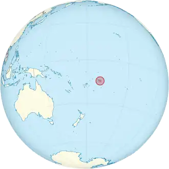 Location of American Samoa