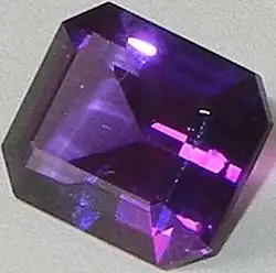 Faceted amethyst
