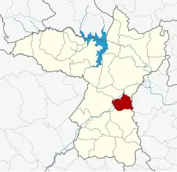 District location in Khon Kaen province