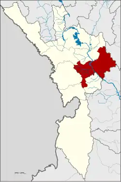 District location in Tak province