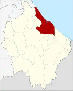 District location in Narathiwat province