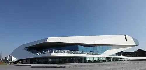 The EYE Film Institute Netherlands, in Overhoeks, on the shore of the IJ