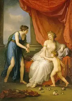 Euphrosyne Complaining to Venus of the Wound Caused by Cupid’s Dart by Angelica Kauffman