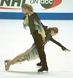 Marina Anissina and Gwendal Peizerat at the 2001 Grand Prix Final