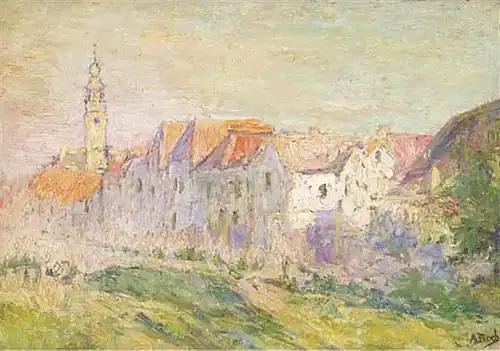 Vue de Veere, Zélande, (around 1906) 38,5 x 53,5&nbsp;cm.