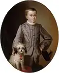 Portrait of a Boy with a Dog, 1861