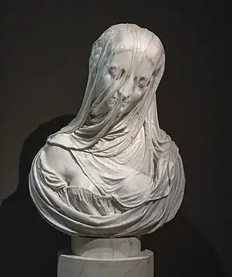 The "Veiled Dame (Puritas) by Antonio Corradini (1722)