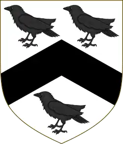 Arms of Rhys ap Thomas of Abermarlais, which were attributed to Urien