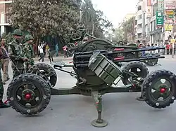 Bangladesh Army ZPU-4 quadruple-barreled AA mount