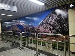 Lines 10, 11 and 14 concourse art wall