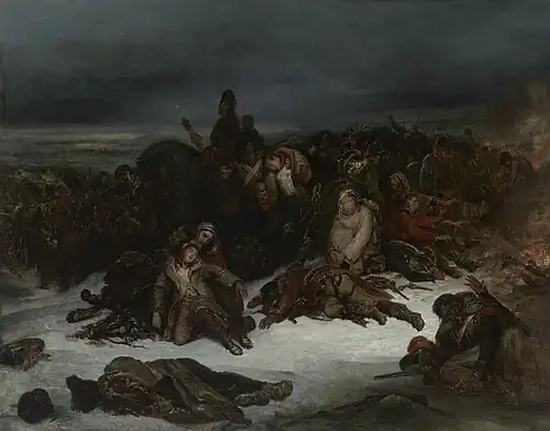 The Retreat of Napoleon's Army from Russia, 1826
