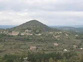 View of the village at the foot of Puech