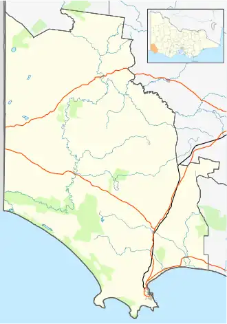 Nelson is located in Shire of Glenelg