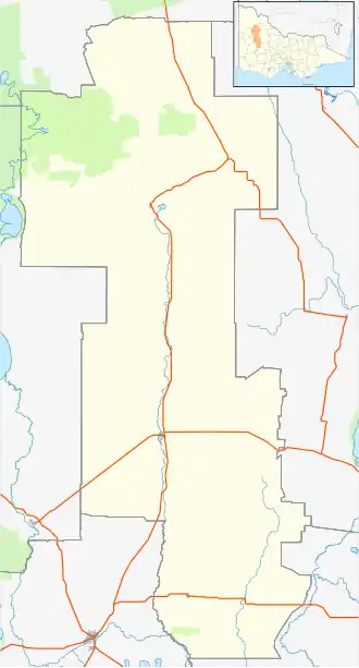 Tempy is located in Shire of Yarriambiack