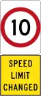New 10&nbsp;km/h Speed Limit (used in South Australia)