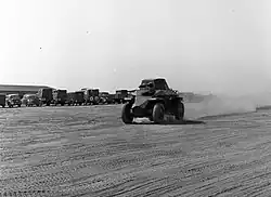 A 39M Csaba driving at speed, 1943