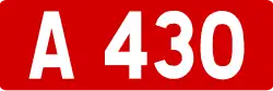 A430 autoroute shield