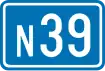 National Route 39 shield}}