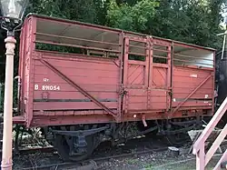 Early example of a cattle wagon preserved on the Severn Valley Railway