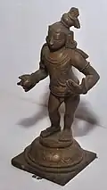 Baby Krishna with Ball, Bronze, Modern Age