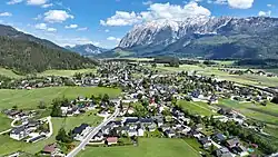 Bad Mitterndorf in 2025 with Grimming in the background