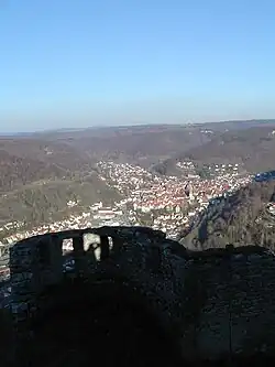 View over Urach, taken from the castle