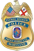 Badge of a PGPD officer