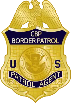 Badge of the United States Border Patrol, circa 2013.
