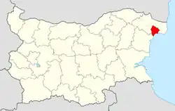 Balchik Municipality within Bulgaria and Dobrich Province.