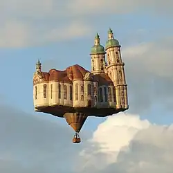 A novelty hot air balloon resembling the Abbey of Saint Gall&nbsp;– Kubicek Balloons