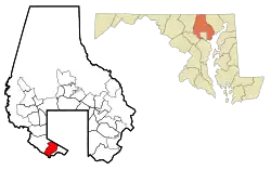 Location of Arbutus, Maryland