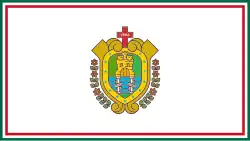Veracruz de Ignacio de la Llave (Official flag of the government, but unofficial flag of the state)