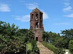 Bantay Bell Tower damaged by the earthquake