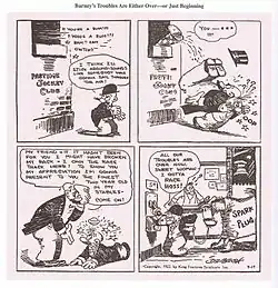Barney Google comic strip featuring the first appearance of the racehorse Spark Plug