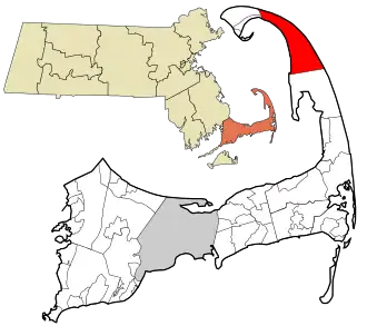 Location in Barnstable County and the Commonwealth of Massachusetts.