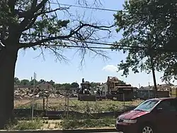 Barry Farm, May 2019 during demolition across from the Barry Farm Recreation Center