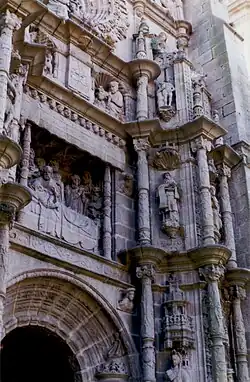 Detail of the main façade. Dormition of the Virgin