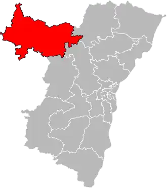 Situation of the canton of Ingwiller in the department of Bas-Rhin