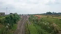 Basukinath railway station distance view