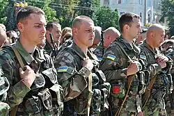 Soldiers of the "Ternopil" battalion