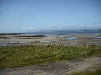 The beach from the car park looking south