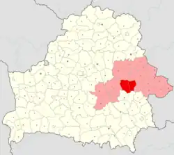 Location of Bykhaw district