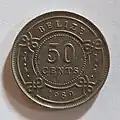 Belize 50 Cent Coin - Reverse