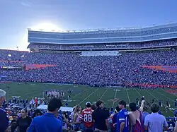 View from inside the stadium during a 2024 game vs LSU