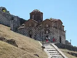 Southwest Exterior view of the church.