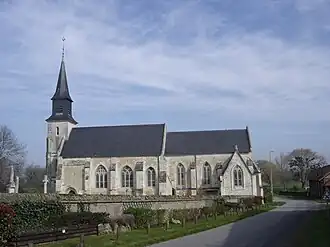 The church in Berville-sur-Mer
