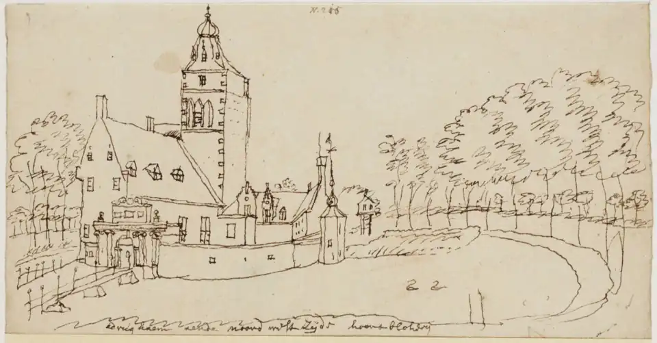 The castle around 1700