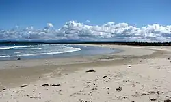 Bherwerre Beach from the eastern side, looking west