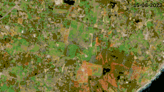 Progress of construction from 2023 to 2024 based on satellite imagery